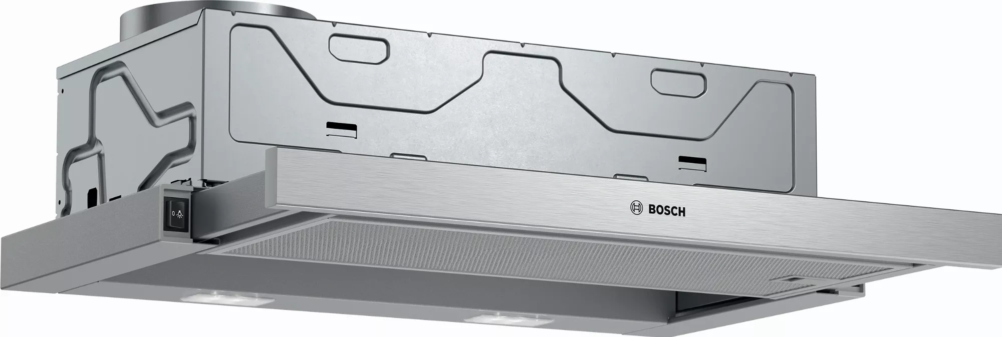 Bosch Serie 2, Flachschirmhaube, 60 cm, Silbermetallic, DFM064W54